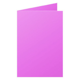 Paquet de 25 cartes pliée Pollen 110x155 rose hortensia