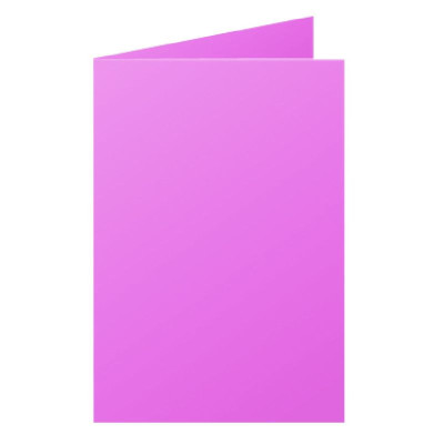 Paquet de 25 cartes pliée Pollen 110x155 rose hortensia