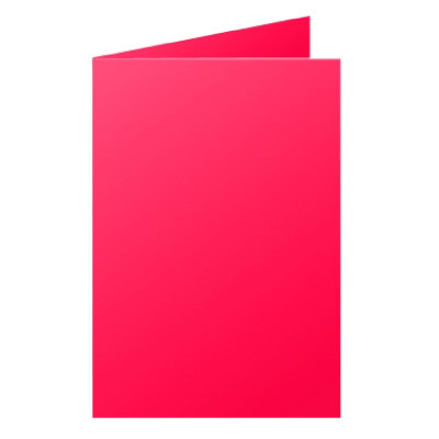 Paquet de 25 cartes pliée Pollen 110x155 rouge groseille