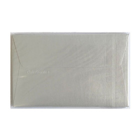 Sachet de 5 enveloppes Pollen 90x140 argent