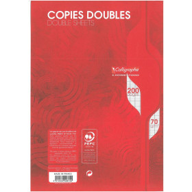 7000, Copies doubles non perf. s/film 21x29,7 200p séyès 70g
