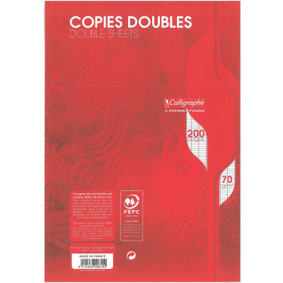 7000, Copies doubles non perf. s/film 21x29,7 200p séyès 70g