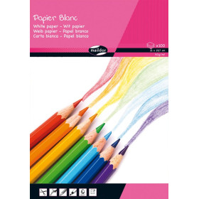 Bloc 1er prix dessin blanc, 90g 100 feuilles A4