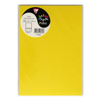 Sachet de 5 cartes Pollen 148x210 soleil