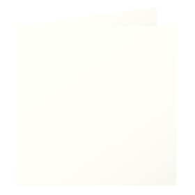 Paquet de 25 cartes pliée Pollen 135x135 ivoire