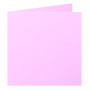 Paquet de 25 cartes pliée Pollen 135x135 rose dragée