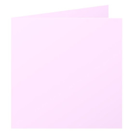 Paquet de 25 cartes pliée Pollen 135x135 rose