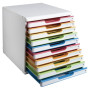 MODULO A4 10 tiroirs blanc/arlequin/blan