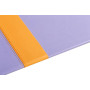 Rhodiarama sous-main rigide simili cuir italien IRIS 60x40cm