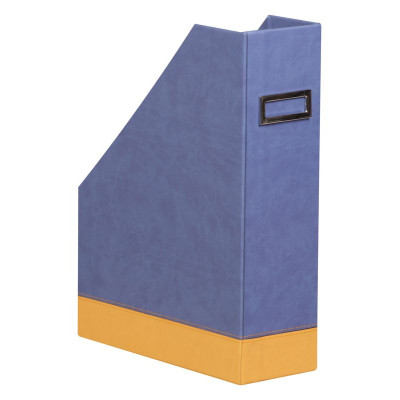 Rhodiarama porte-revues simili cuir italien SAPHIR 10x25x31cm