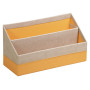 Rhodiarama porte-courrier simili cuir italien BEIGE 25x10x14cm
