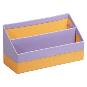 Rhodiarama porte-courrier simili cuir italien IRIS 25x10x14cm