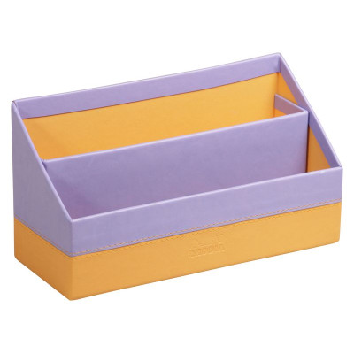 Rhodiarama porte-courrier simili cuir italien IRIS 25x10x14cm