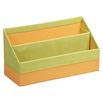 Rhodiarama porte-courrier simili cuir italien ANIS 25x10x14cm