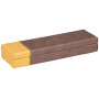 Rhodiarama plumier simili cuir italien CHOCOLAT 21x5,5x3cm