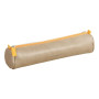Rhodiarama trousse ronde TAUPE simili cuir italien 5x21,5cm