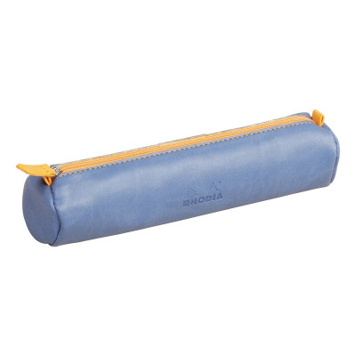 Rhodiarama trousse ronde SAPHIR simili cuir italien 5x21,5cm