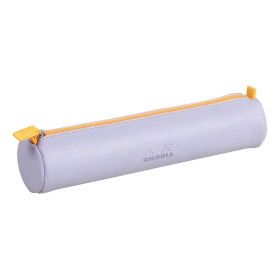 Rhodiarama trousse ronde IRIS simili cuir italien 5x21,5cm