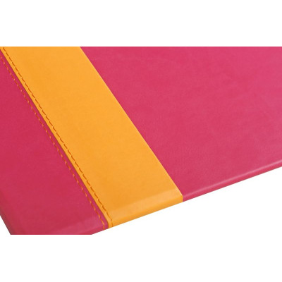 Rhodiarama sous-main rigide simili cuir italien FRAMBOISE 60x40cm
