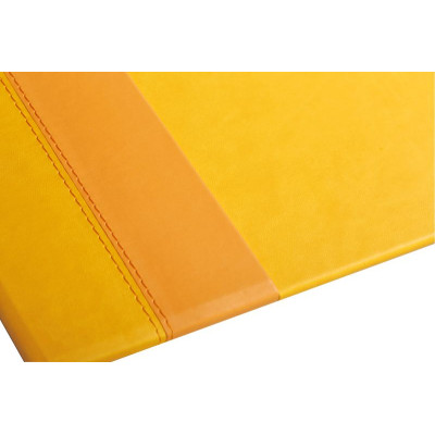 Rhodiarama sous-main rigide simili cuir italien JONQUILLE 60x40cm