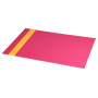 Rhodiarama sous-main rigide simili cuir italien FRAMBOISE 60x40cm