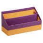Rhodiarama porte-courrier simili cuir italien VIOLET 25x10x14cm