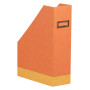 Rhodiarama porte-revues simili cuir italien TANGERINE 10x25x31cm