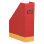 Rhodiarama porte-revues simili cuir italien COQUELICOT 10x25x31cm