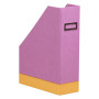 Rhodiarama porte-revues simili cuir italien LILAS 10x25x31cm