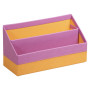 Rhodiarama porte-courrier simili cuir italien LILAS 25x10x14cm