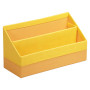 Rhodiarama porte-courrier simili cuir italien JONQUILLE 25x10x14cm