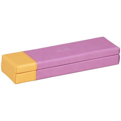 Rhodiarama plumier simili cuir italien LILAS 21x5,5x3cm