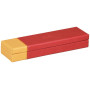 Rhodiarama plumier simili cuir italien COQUELICOT 21x5,5x3cm