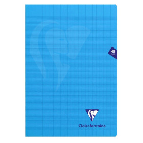 Mimesys cahier piqué polypro 21x29,7cm 48p séyès Bleu