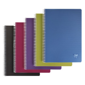 Linicolor cahier reliure intégrale 21x29,7cm 180p Q.5x5 assortiment INTENSIVE