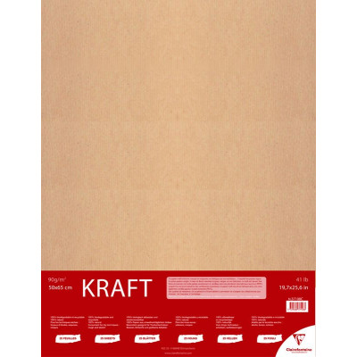 Rame papier kraft brun 50x65cm 25F 90g