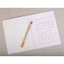 Cahier d'écriture piqué Clairenfantine 17x22cm 32p DL 3 mm IV