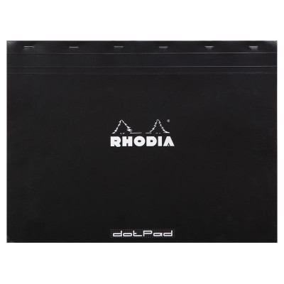 dotPad - bloc agrafé Rhodia BLACK N°38 42x31,8cm dot 80f 80g