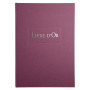 LIVRE D'OR .1M. 297X210 LIE DE VIN