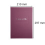 LIVRE D'OR .1M. 297X210 LIE DE VIN