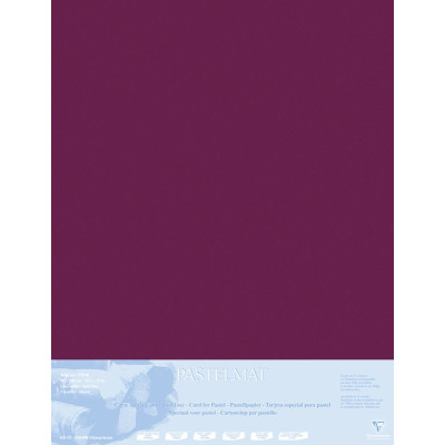 Pastelmat contrecollé  70x100 5F Lie de vin