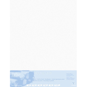 Pastelmat contrecollé  70x100 5F Blanc