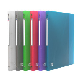 6 CLASSEUR OXFORD HAWAI A4 D20 4AN -O PP TRSL ASSORTI