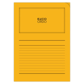 100 POCHETTE COIN A FENETRE ELCO ORDO 22x31 120G JAUNE