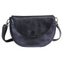 CUIRISÉ Sac rond ELYCIA 25x16,5x4,5cm Pétrole