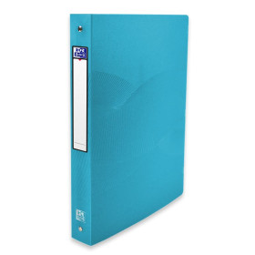 CLASSEUR OXFORD OSMOSE A4 D40 4AN ROND PP TRANSLUCIDE BLEU TURQUOISE