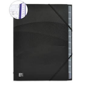 TRIEUR OXFORD OSMOSE A4 12P PP OPAQ NOIR