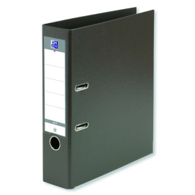 CLASSEUR A LEVIER OXFORD A4 DOS 80MM 2 ANNEAUX PP/PP MARRON