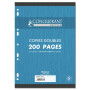 COPIES DOUBLES CONQUERANT 7 PERFOREES 210x297 FILM 200P 90GSEYES RECYCLE