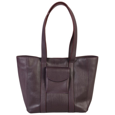 Lawrence CUIR Sac 25x14x24 cm Aubergine